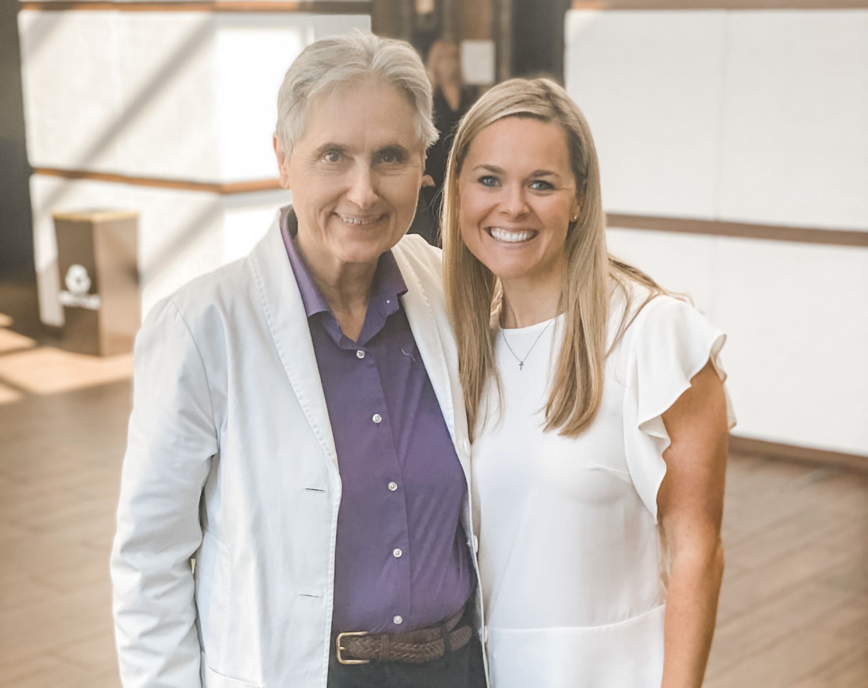 Portrait of Dr. Terry Wahls, indicating an interview and update on the Wahls Protocol research for Multiple Sclerosis.
