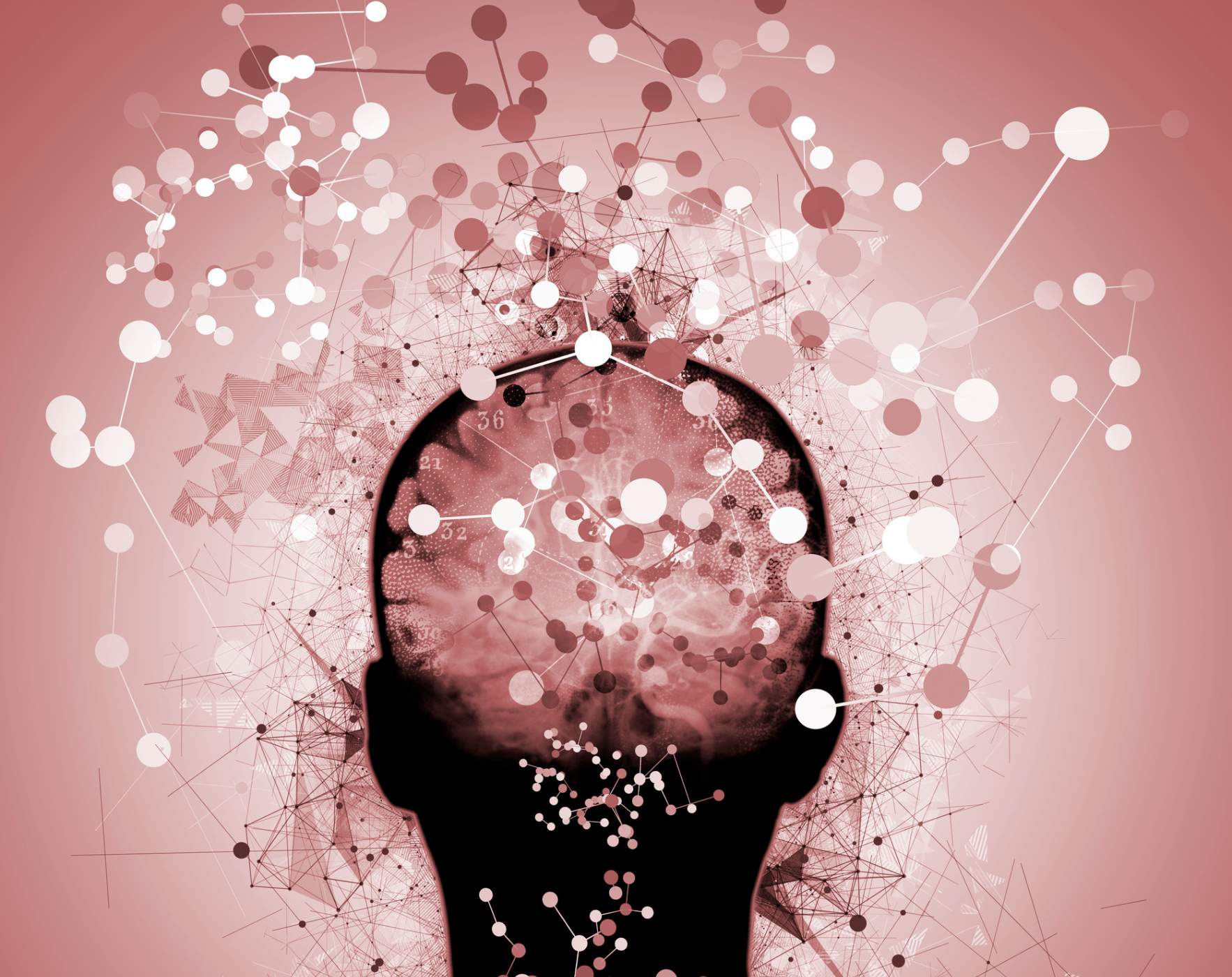 Abstract brain image representing the overwhelm and racing thoughts after being newly diagnosed with multiple sclerosis